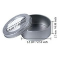 thumbnail image 3 of 24Pcs Metal Tin Canisters with Transparent Lid Round Stainless Steel Cans for Kitchen Office, 3 of 6
