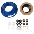thumbnail image 1 of de Inodoro con Anillo para Kit Reemplazo Inodoros, Incluye Pernos, Reparación PVC, Instalación Ajuste, 1 of 10