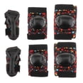 thumbnail image 2 of Paquete de 6 Protectores de rodilleras Sunnimix equipo protector para adultos Adolescentes Negro M, 2 of 8
