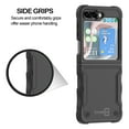 thumbnail image 2 of CoverON Impact Resistant Heavy Duty Cell Phone Case for Samsung Galaxy Z Flip 5, Black, 2 of 9