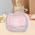 thumbnail image 5 of Unique Bargains 1 Pc Lightweight Storage Makeup Bag for Business Travel Flannel Fabric Pink, 5 of 5