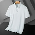 thumbnail image 3 of Men's Ice Silk Quick Dry Short Sleeve Polo Shirt, 3 of 7
