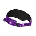 thumbnail image 2 of Balery Purple Glitter Sport Wear Athletic Visor Sun Sports Visor Hat Visor Adjustable Cap for Women and Men (One Size), 2 of 8