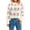 White, variant on Women's Casual Cute Style Colorful Striped Plaid Contrast Color Knitted Pullover Sweater, Fun and Cozy, Perfect for Youthful Events and Winter Parties,Pink,L