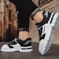 thumbnail image 6 of XIMIN Men's Non Slip Work Shoes - Lace Up Breathable Food Service Sneakers for Restaurant Kitchen Outdoor Hiking and Daily Work Shifts (White, 8.5), 6 of 7