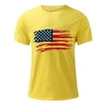 thumbnail image 3 of Chiccall Mens Independence Day Printed T-shirts USA Flag Graphic Short Sleeve Crew Neck Summer Beach Tee Tops Blouse, 3 of 5