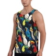 thumbnail image 2 of Gaeub Parrot Men's Athletic Tank Top, Workout Sleeveless Shirts, Running Tank Tops for Gym, Running, Training - XX-Large, 2 of 9