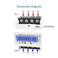 thumbnail image 3 of 3 Phase 4 Wire Energy Meter 220/380V 5-80A Energy Consumption kWh Meter DIN Rail Installation, 3 of 8