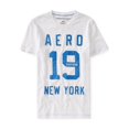 thumbnail image 1 of Aeropostale - Camiseta gráfica para hombre de 1987 New York, color blanco, talla mediana Aeropostale Camiseta gráfica, 1 of 1
