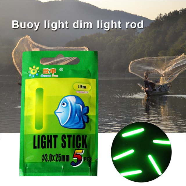 Naiovety Palo de luz luminosa para pesca, agua dulce, portátil, pesca nocturna, aparejos de iluminación, herramienta de palo de luz, pescador Pescar 1 bolsa