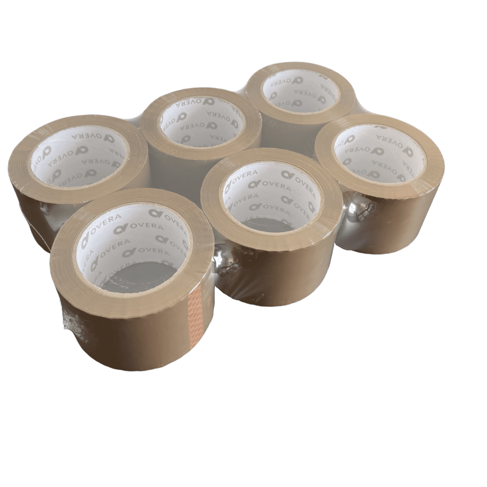 OVERA Tan Carton Sealing Tape Packing Package 2Mil 3"x110 Yards 24 Rolls