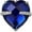 September - Sapphire, variant on Anavia Personalized Heart Crystal Cremation Urn Necklace Jewelry For Ashes Human Pet Remains Funeral Casket Locket Engraving with Free Funnel Kit Gift Box Ship Next Day! [March - Aqua]