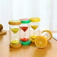 thumbnail image 3 of Graflsoa Lemon-Shaped 10-Minute Sand Timer - Eco-Friendly Plastic & Glass Flow Decor, Anti-Fall Design, Perfect for Kids, Cooking, Games, and Gifts (6cm x 12.8cm), 3 of 6