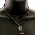thumbnail image 3 of Mi Amore Elephant Pendant-Necklace Black, 3 of 3