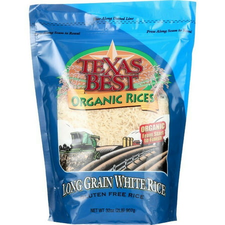 Texas Best Organics Rice - Organic - Long Grain White - 32 Oz - pack of (Best Tasting White Rice)