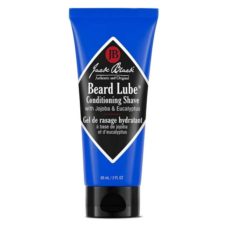 Jack Black - Beard Lube Conditioning Shave, 3, 6, and 16 fl oz ‰ÛÒ Pre-shave Oil, Shave Cream, Skin Conditioner, Lightweight Formula, Softens Hair, Jojoba and Eucalyptus, Transparent Formula