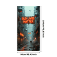 thumbnail image 3 of Tree Themed Decorative Banner with Old Lives Matter Message Party Decoration Background Backdrop Photo Props Festival Celebration Event Gathering Decorations, 3 of 8