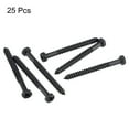 thumbnail image 3 of Unique Bargains 1/4' x 2-1/2' Carbon Steel Phillips Head Half Thread Self-Tapping Hex Lag Screws 25 Pack, 3 of 5