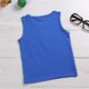 thumbnail image 4 of Ropa de bebé niño para el verano Camiseta azul y mezclilla blanca, 4 of 8