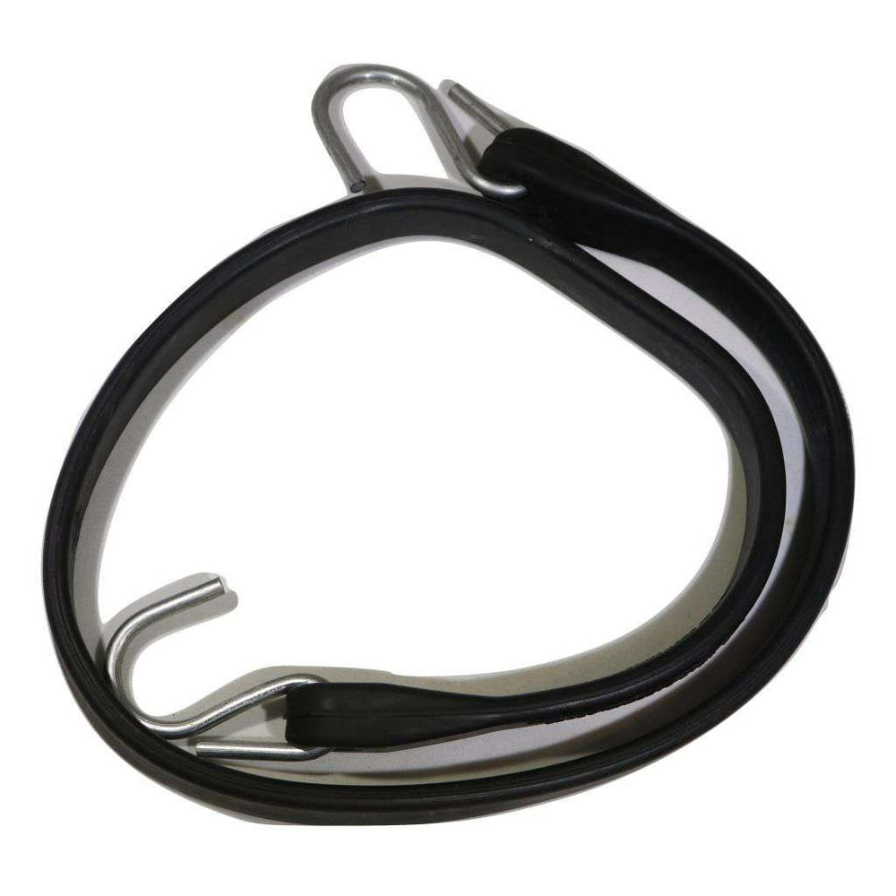Rubber Tarp Straps w/ Crimped S Hooks 10 Pack