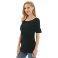 thumbnail image 3 of Bearsland Women's Maternity Short Sleeve Breastfeeding Nurding Tops T-Shirts 3-Pack, 3 of 7