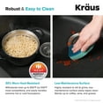 thumbnail image 4 of Kraus KGU-55BLACK 32 in. Undermount Single Bowl Granite Kitchen Sink, Black, 4 of 6