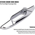 thumbnail image 4 of Manija de Puerta Exterior CHAO Cromada Lado Pasajero Delantero Derecho Compatible con Cadillac Escalade Chevy Avalanche Silverado Suburban Tahoe GMC Sierra 2007-2014, 4 of 5