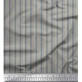 thumbnail image 1 of Soimoi Polyester Crepe Fabric Diagonal Line Small Print Fabric by The Yard 52 Inch Wide, 1 of 3