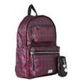 thumbnail image 4 of Madden NYC Girls Modular Zipper Backpack Burgundy Plaid, 4 of 5