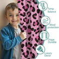 thumbnail image 3 of Blackout Kids Curtains,Pink and Black Of Leopard Print Childrens Insulated Curtains Set Of 2,Bedroom Essentials,Toddler Room Decor 42"x84", 3 of 5