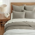 thumbnail image 3 of Levtex Home - Eyelet Taupe Quilt Set - Twin Quilt and One Standard Sham - Eyelet - Taupe - Quilt (68x86in.) and Sham (20x26in.) - Reversible - Cotton, 3 of 6