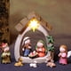 thumbnail image 3 of Inteprter Belén de resina de primera calidad, decoraciones navideñas con luz LED, estatua de escena completa para regalar Decoración del hogar Multicolor, 3 of 6