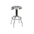 thumbnail image 1 of Taburete de bar New Spec Work de acero inoxidable con altura ajustable, 1 of 2