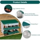 thumbnail image 3 of 8-compartment chicken nesting box con metal legs, roll-away design y lid cover to protect eggs, 3 of 6