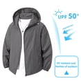 thumbnail image 2 of JTieacloth Men's Outerwear Men's And Women's Summer Sun Light Breathable Sun Protective Clothing Gray, 2 of 3