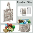 thumbnail image 2 of Indian Paisley Reusable Fabric Tote Bag - Washable Shopping Bag with Exotic Floral Print, 2 of 6