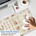 thumbnail image 4 of Long Mouse Pads for Desk,Pioneer Flower Floral Print Pattern Desk Mats on Top Of Desks, Desk Mouse Pad Extra Large with 3mm Non-Slip Base and Stitched Edge for Gaming,Office,Work,Home 31.5"x11.8", 4 of 6