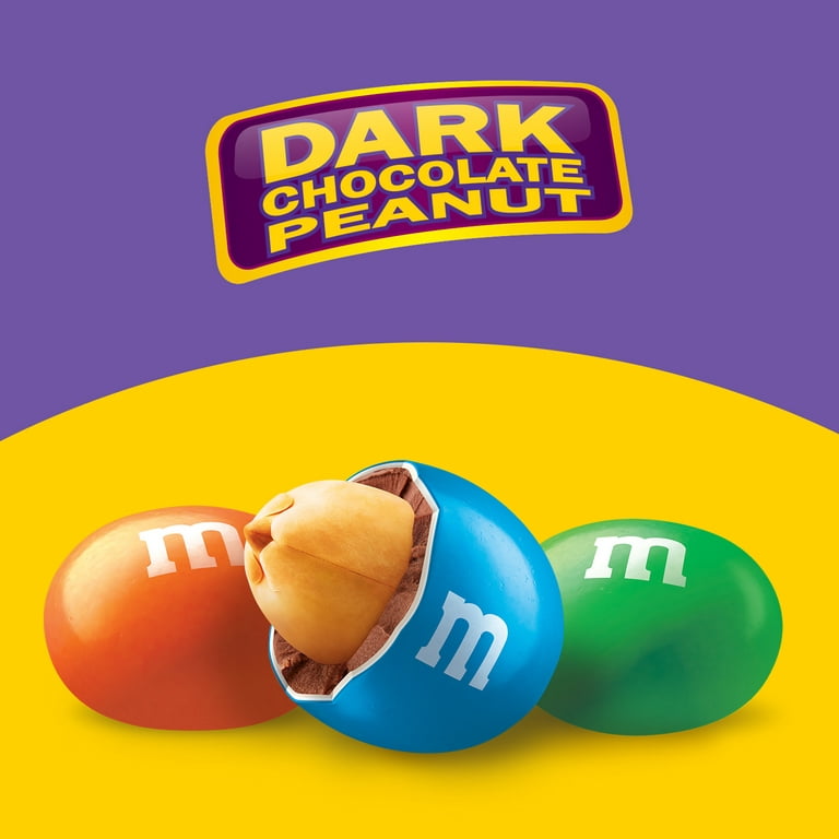 m&m dark chocolate peanut