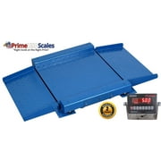 3x3 Drum Scale Floor Scale Ramps 5,000 lb Legal for Trade OP-921