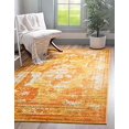 thumbnail image 2 of Unique Loom 3137830 9 x 12 ft. Salle Garnier Sofia Rectangular Rug, Orange, 2 of 5