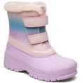 thumbnail image 6 of HOMEHOT Kid's Snow Boots Faux Fur Lining Warm Winter Boots​ Anti-slip Boots for Girls Purple 11 Little Kid, 6 of 6