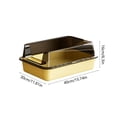 thumbnail image 4 of HWRETIE Semi Enclosed Cat Litter Box with Top Entry Lid High Sides Odor Control Covered Cat Toilet with Scoop Filter Splash Resistant Litter Tray for Indoor Cats, 4 of 6