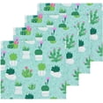 thumbnail image 2 of SKYSONIC Cactus Cotton Washcloths Set of 2, Highly Absorbent Soft Fingertip Towel for Bathroom, Gym, Hotel and Spa, 12 x 12 Inch, 2 of 7