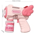 thumbnail image 2 of HTHLVMD Angel Wing Bubble Blaster, Light-Up Bubble Blower, Automatic Bubble Maker, Party Bubble Device, Angel Wing Bubble Blaster With Lights, Automatic Bubble Maker, Includes Solution Bottle, Blue, 2 of 8