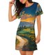 thumbnail image 2 of Easygdp Sunflowers At Sunset Camisón de manga corta para mujer, informal, estampado, 2 of 6