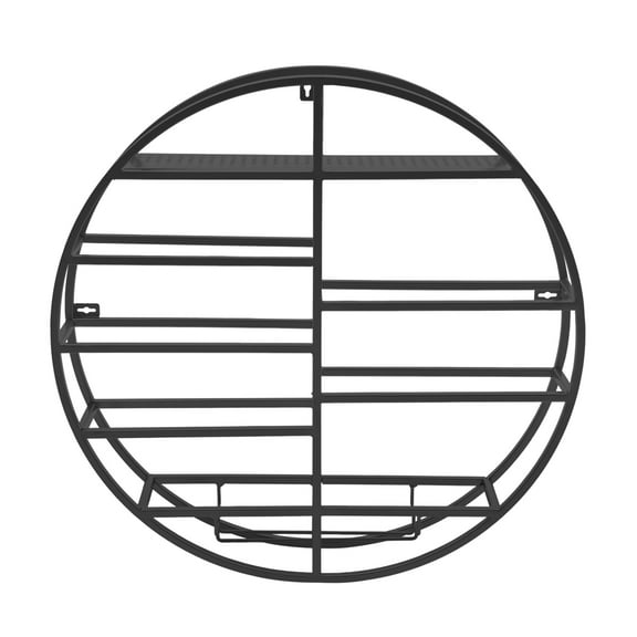 Wildnix Modern Wall-Mounted Wine Rack, Black Iron Design with Capacity for 4 Wine Glasses and Multiple Bottles, Perfect for Living Room or Dining Room