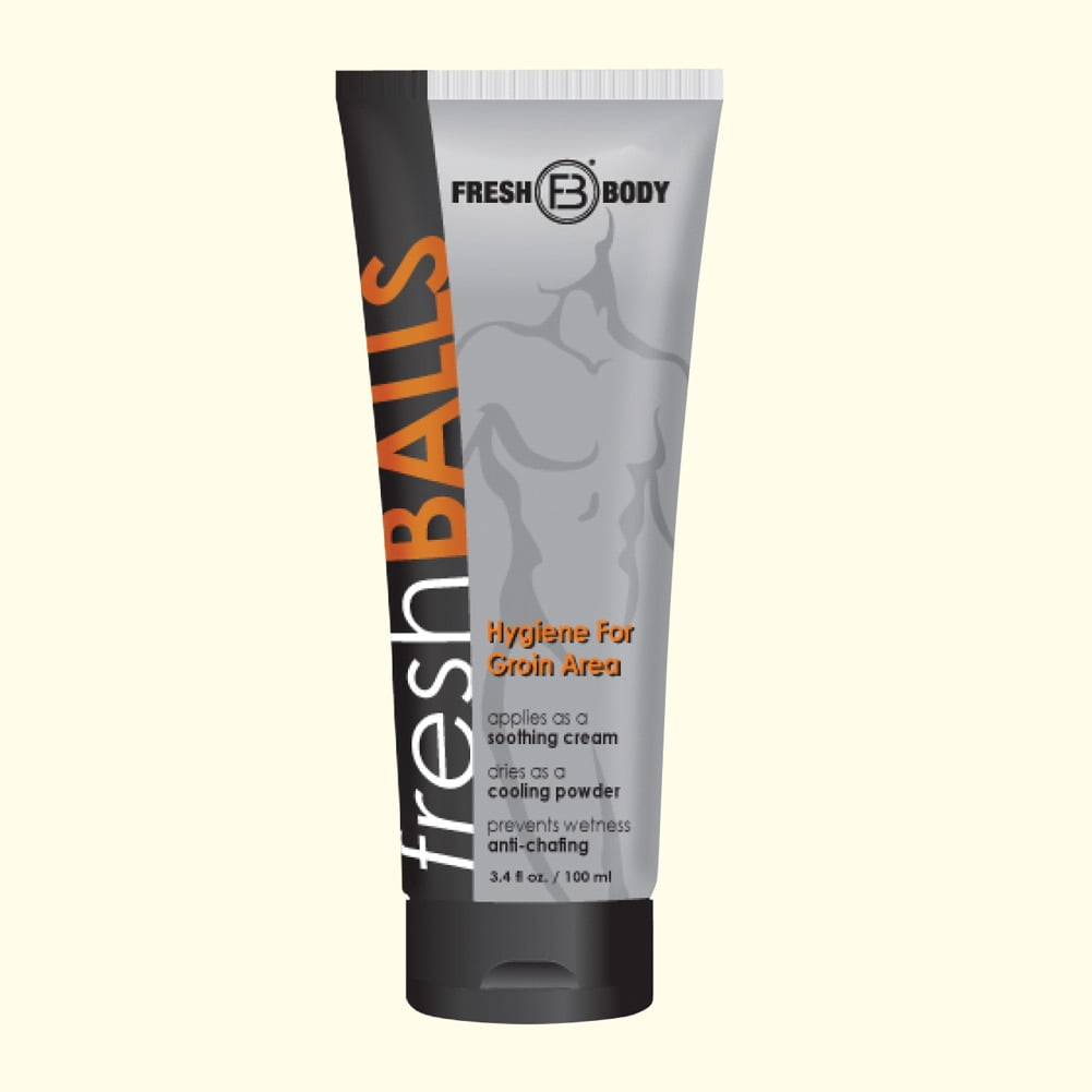 Fresh Balls All Natural Groin Soothing Cream for Men, 3.4 Oz