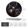 thumbnail image 2 of Sikiie Regal Stag In Forest Bone China Decorative Plate Personality Ceramic Dinner Plate Crafts Decorative Ceramic Decorative Plate -6in, 2 of 6