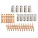 thumbnail image 1 of 100 Piezas Kits de Boquillas y con Punta de Corte por Plasma Accesorios Consumibles para Herramientas de Corte por Plasma PT31 CUT40 50 55, 1 of 5
