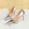 thumbnail image 5 of Zapatos de tacón alto y puntiagudo para mujer, de estilo nuevo, para banquetes, de primavera, para boda y novia, 5 of 5